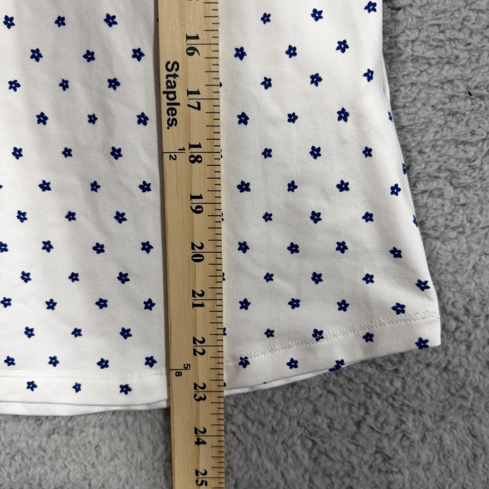 Under Armour Tank Top Golf Womens XS White Floral 1/4 Zip Sleeveless Lightweight - Picture 5 of 7